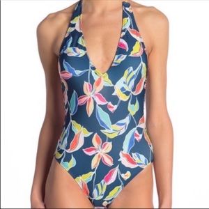 Splendid tropical traveler halter one piece S